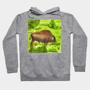 Bison as seen in Yellowstone National Park Hoodie